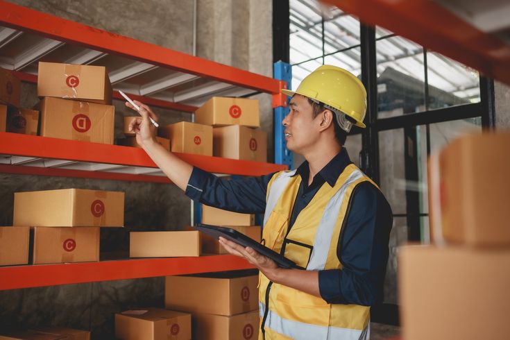 Distribuidor gestionando inventario